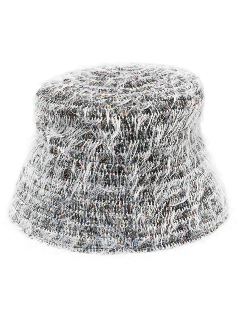 Grey Shaggy Bucket Hat