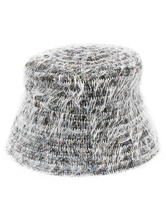 Grey Shaggy Bucket Hat