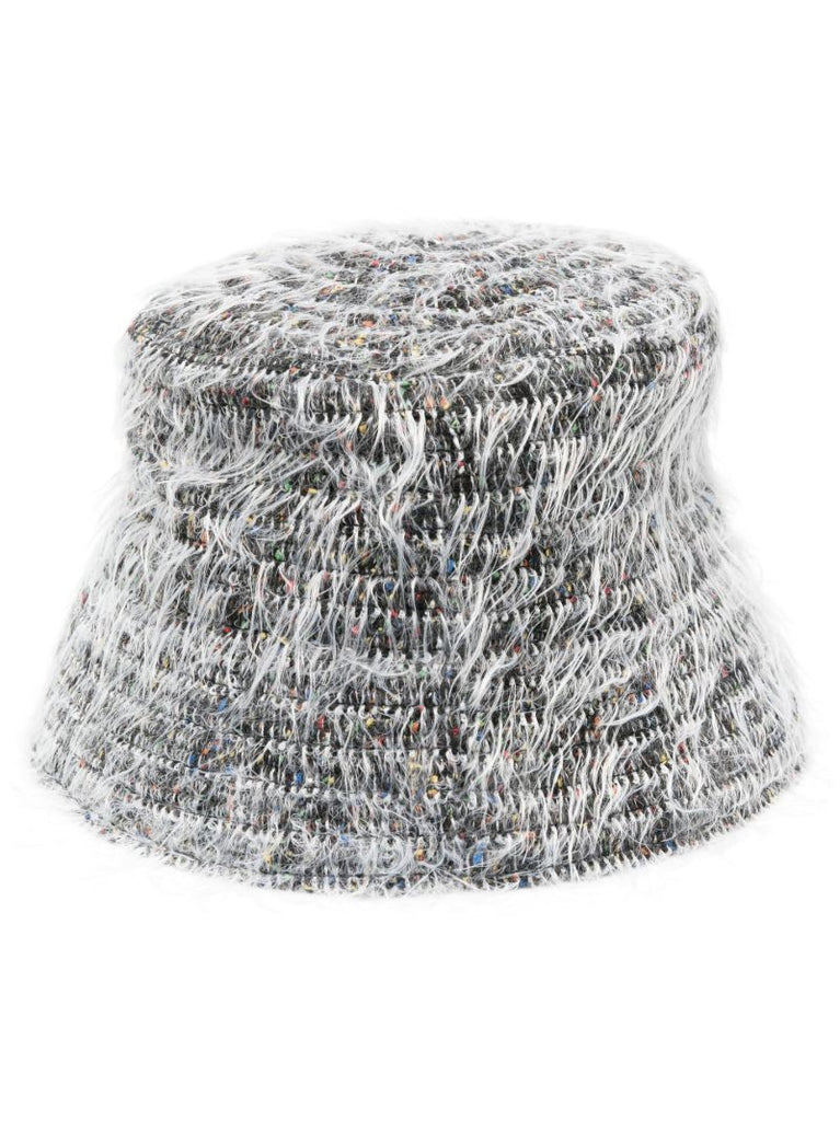 Grey Shaggy Bucket Hat