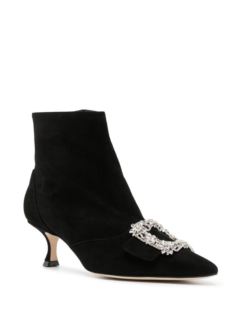 Black Baylow 50 Suede Ankle Boots
