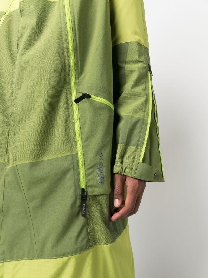 Green Panelled Trench Coat