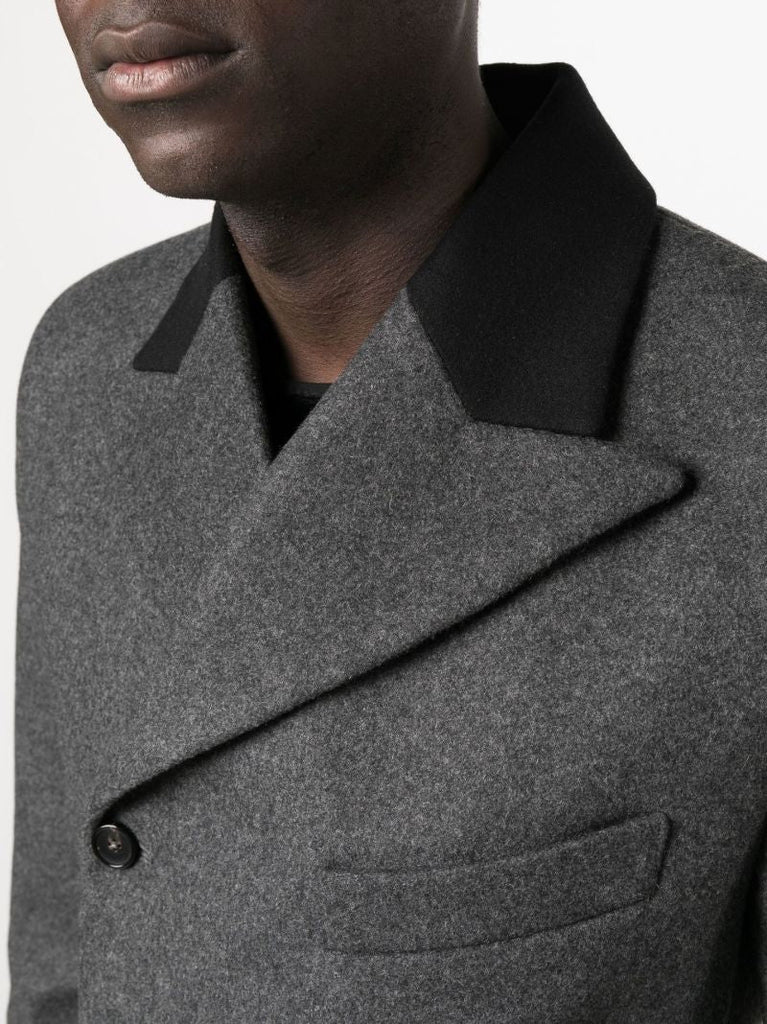 Grey Drayton Double-breasted Wool Blazer