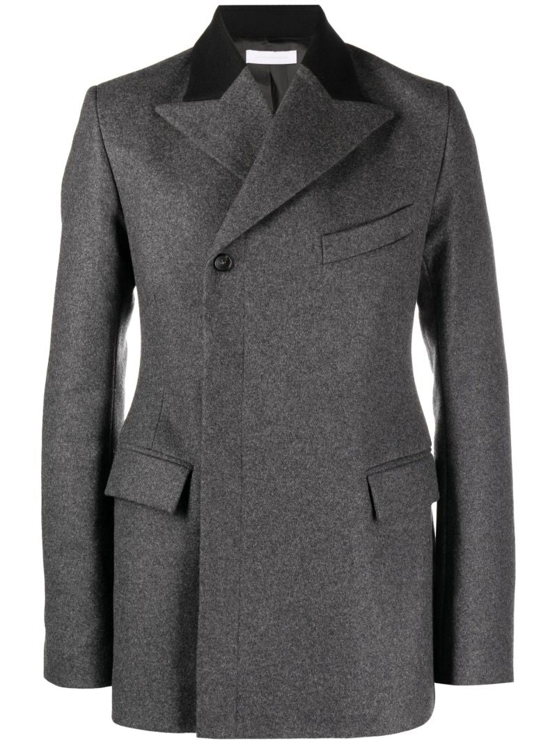 Grey Drayton Double-breasted Wool Blazer