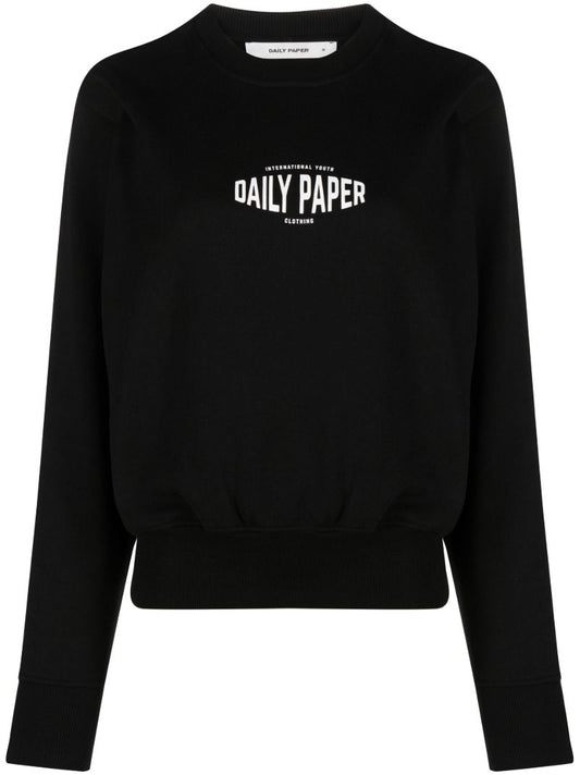 Black Evvie Youth Cotton Sweatshirt