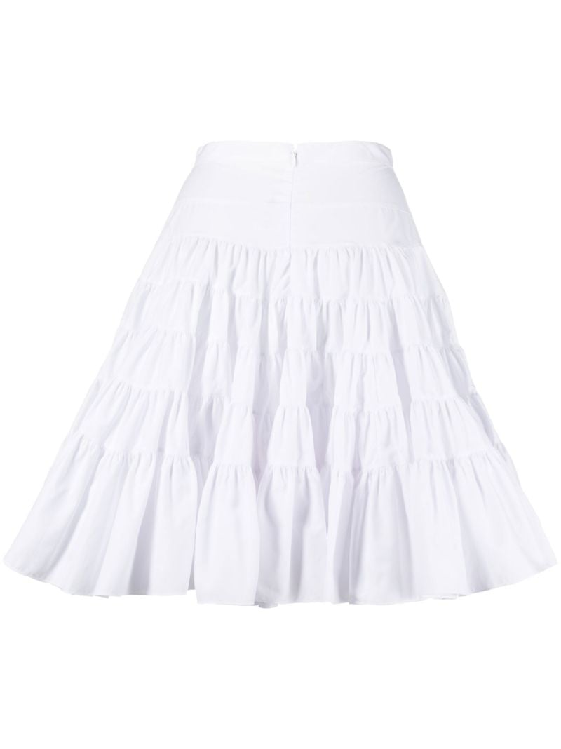 White Ruffle Mini Skirt