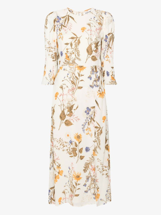 Carolena Floral Print Midi Dress