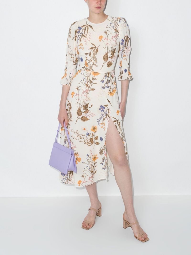 Carolena Floral Print Midi Dress