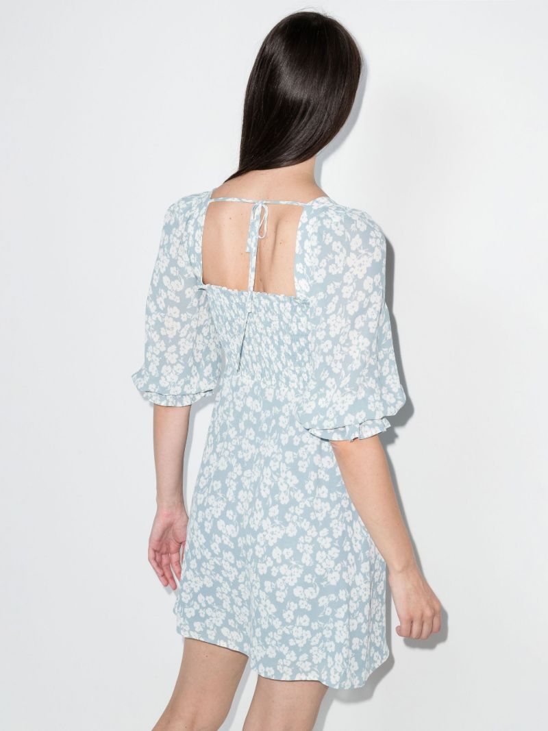 Zaria Square Neck Printed Mini Dress