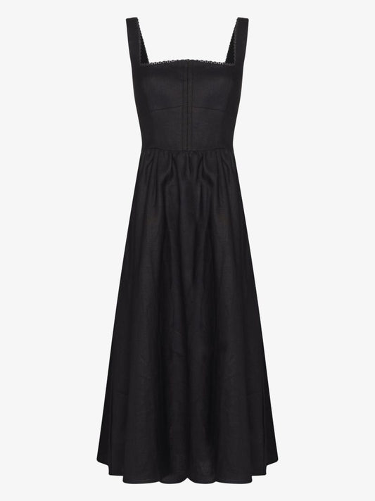 Tagliatelle Linen Midi Dress