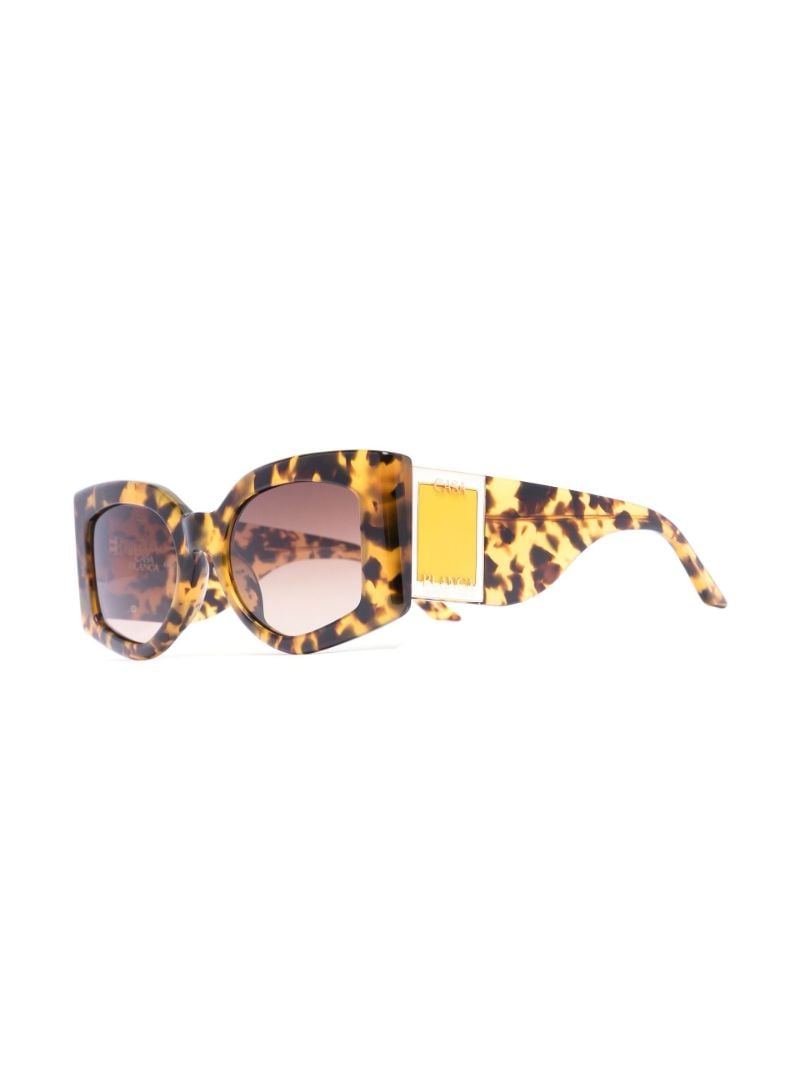 Yellow the Magazine Tortoiseshell Sunglasses