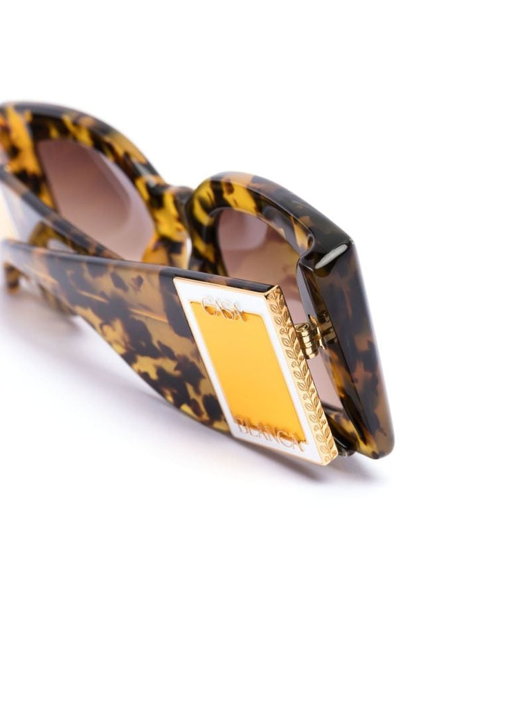 Yellow the Magazine Tortoiseshell Sunglasses