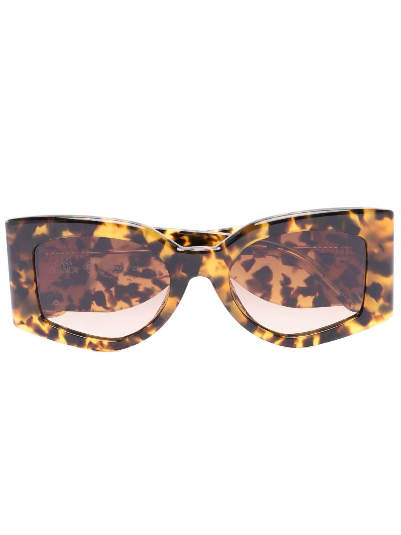 Yellow the Magazine Tortoiseshell Sunglasses