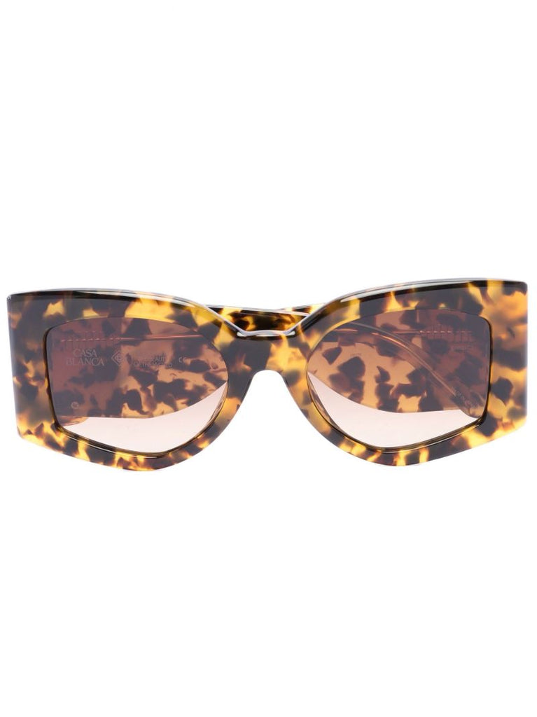 Yellow the Magazine Tortoiseshell Sunglasses