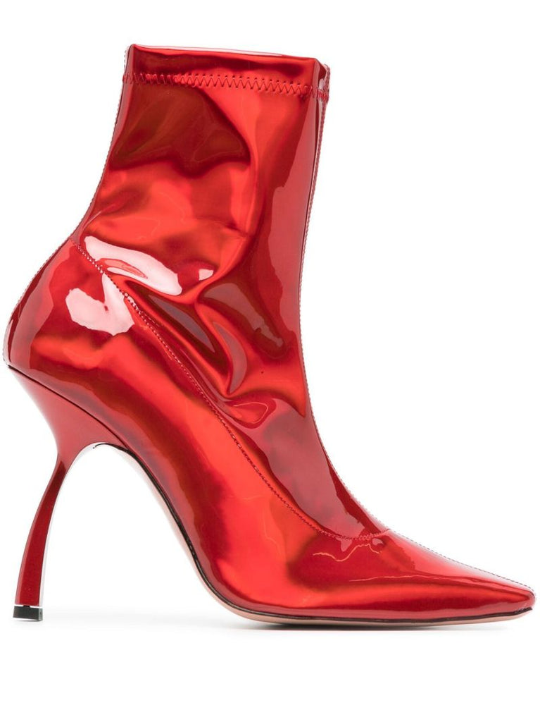 Red Merlin 110 Vegan Leather Ankle Boots
