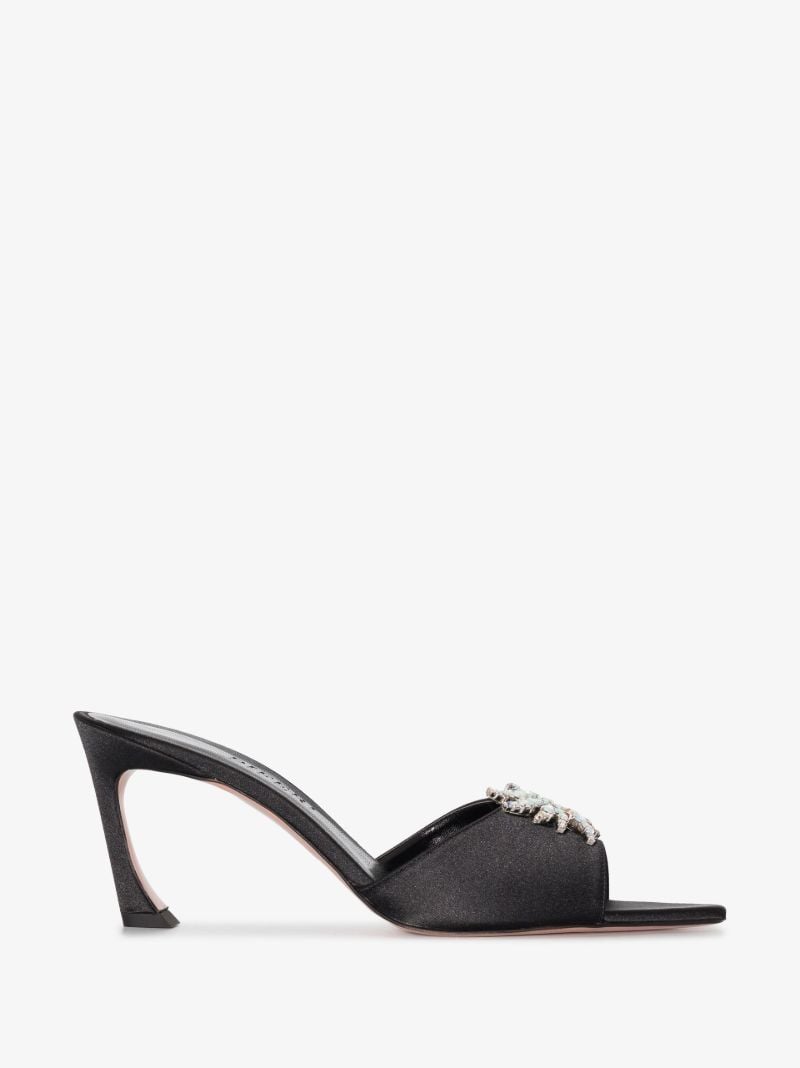Black Lotta 70 Satin Mules