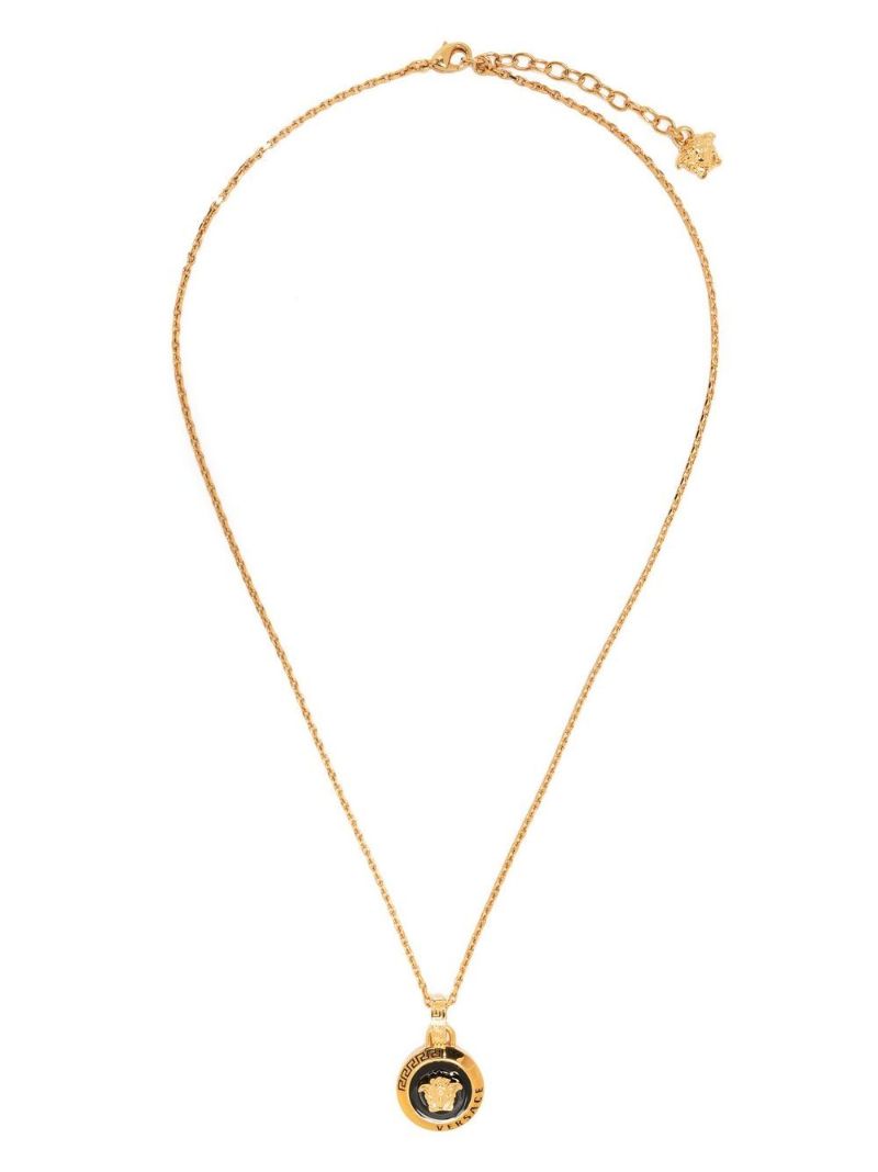 Gold-tone Medusa Necklace