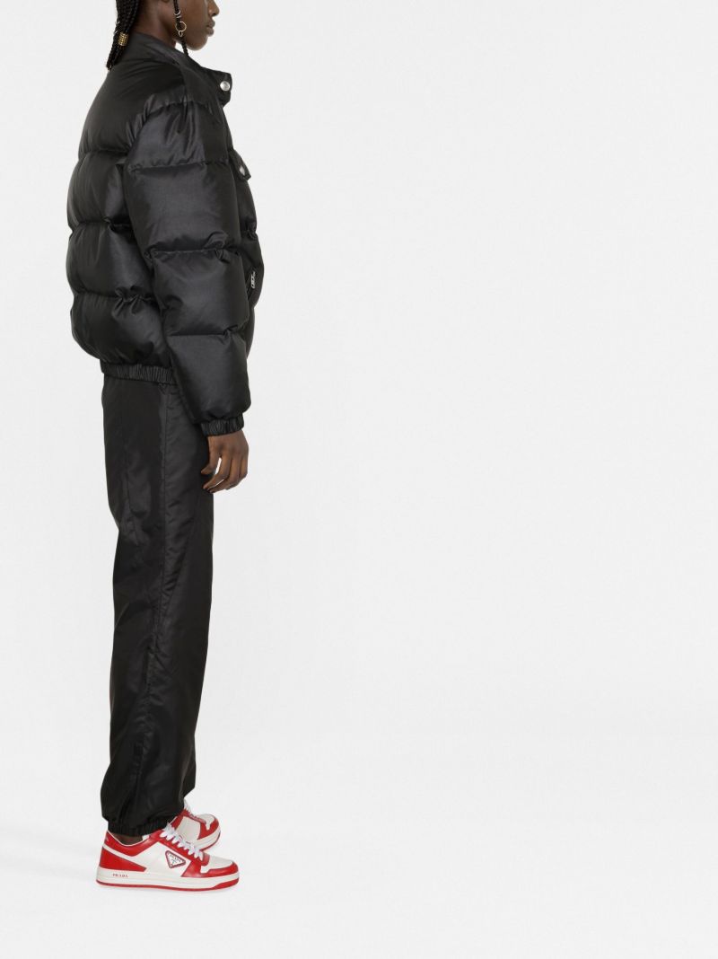 Black Logo Quilted Jacket
