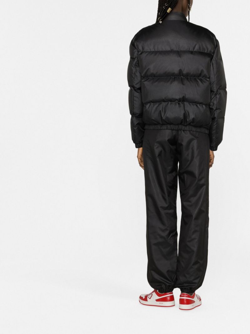 Black Logo Quilted Jacket
