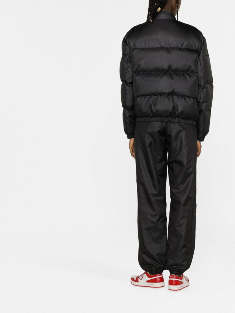Black Logo Quilted Jacket