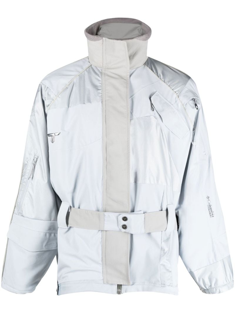 X Columbia Grey Upcycled Belted Jacket
