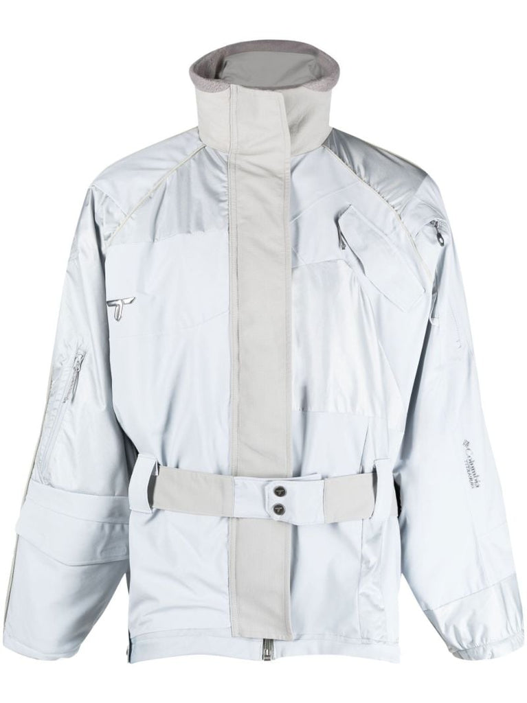 X Columbia Grey Upcycled Belted Jacket