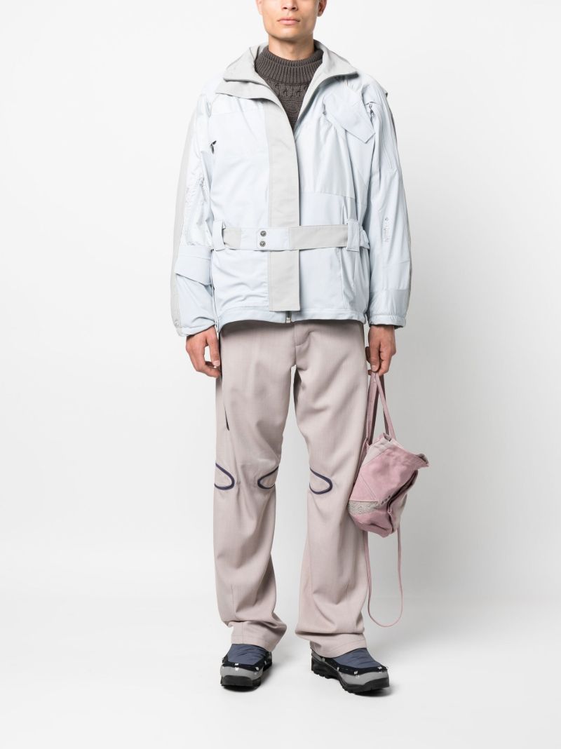 X Columbia Grey Upcycled Belted Jacket