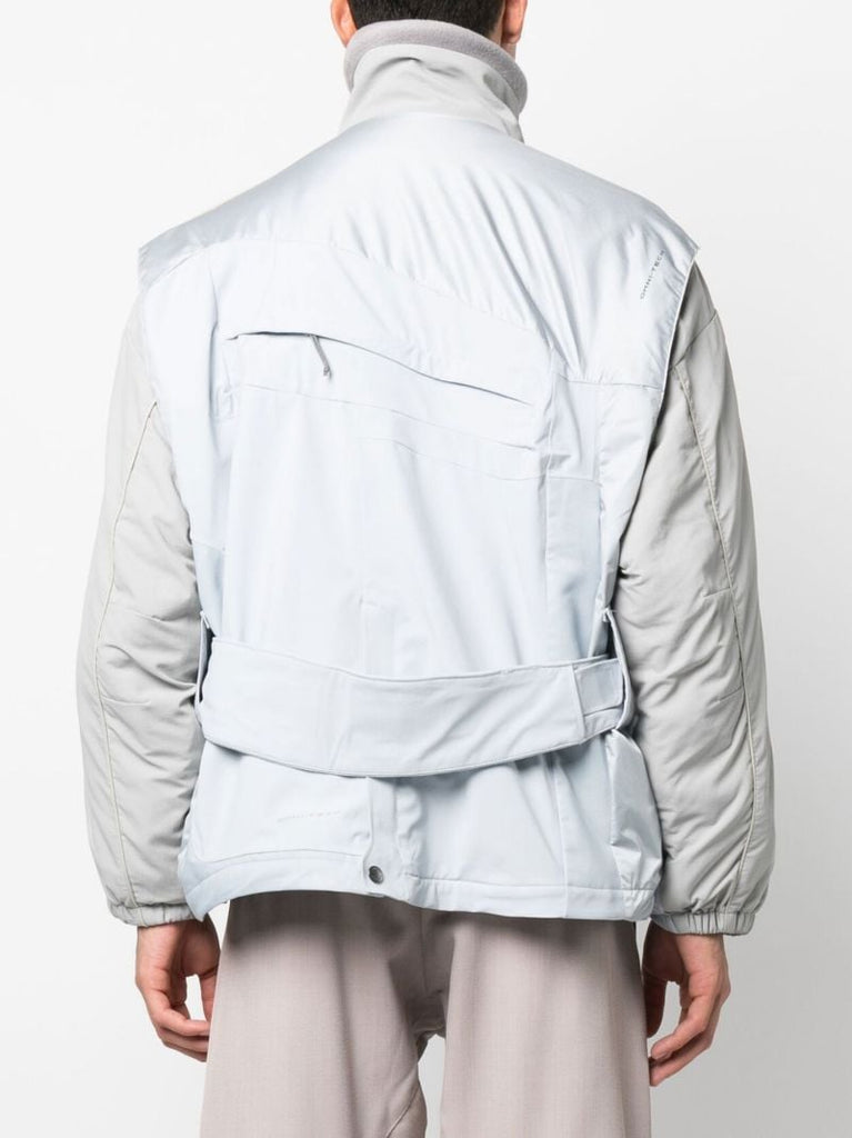 X Columbia Grey Upcycled Belted Jacket