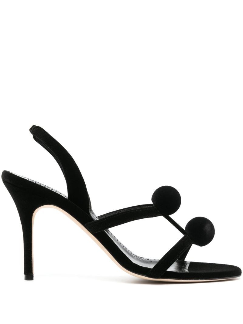 Black Sevillasli 90 Slingback Sandals