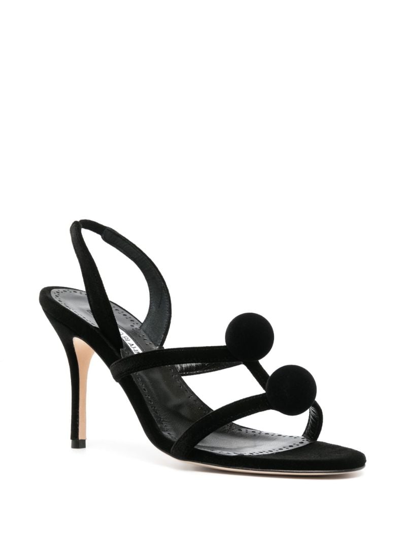 Black Sevillasli 90 Slingback Sandals