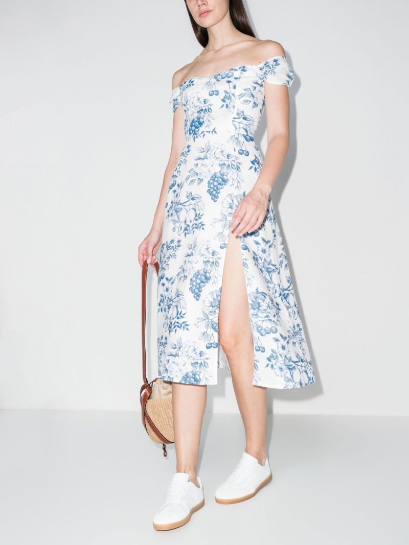 Bridgton Off-the-shoulder Midi Dress