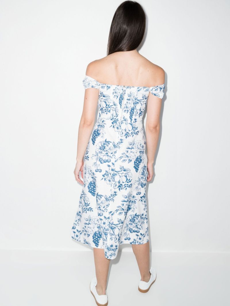 Bridgton Off-the-shoulder Midi Dress