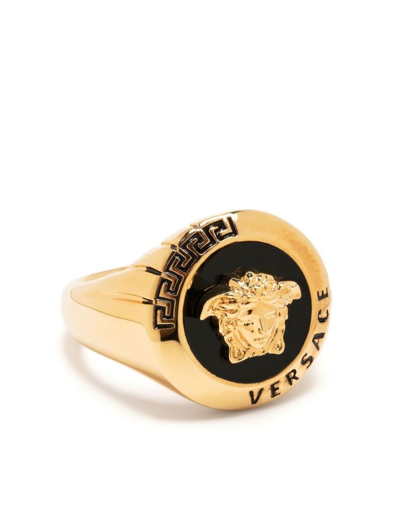 Gold-tone Medusa Ring