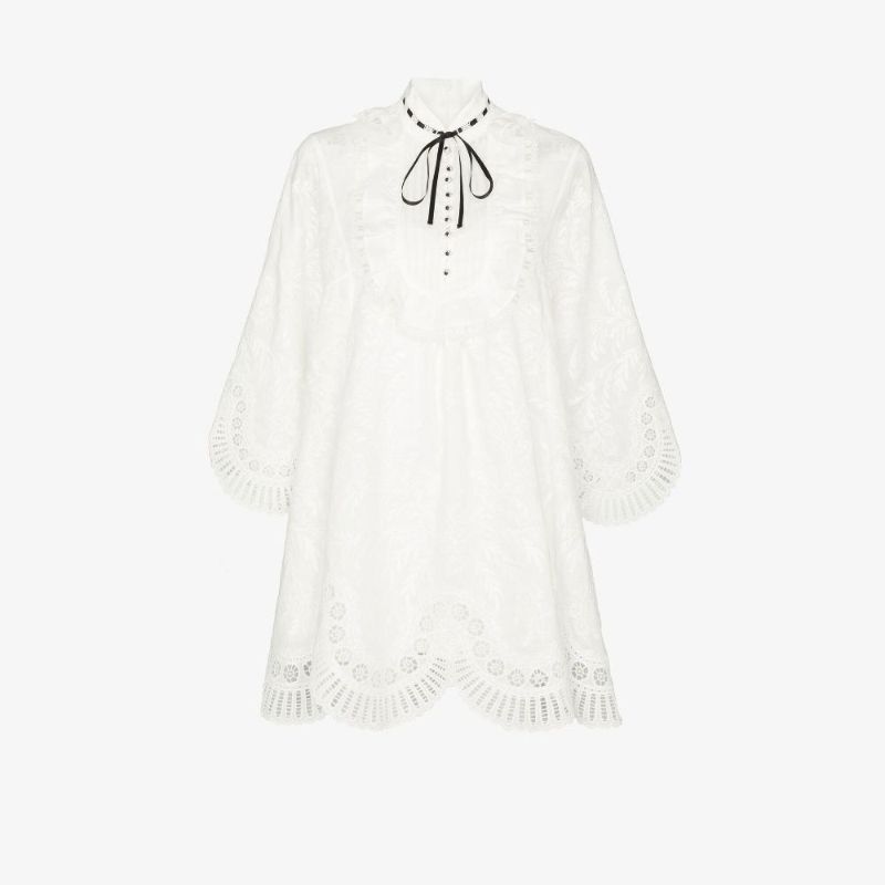 Dancer Tie Neck Mini Dress