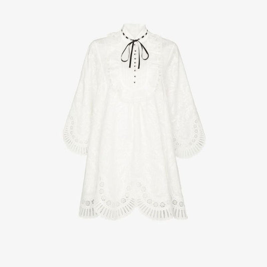 Dancer Tie Neck Mini Dress