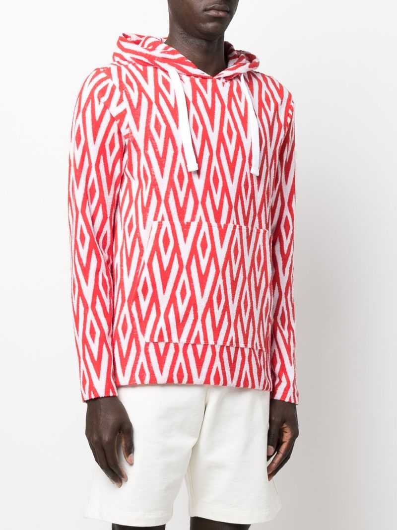 X Wham! Red Trevone Printed Hoodie
