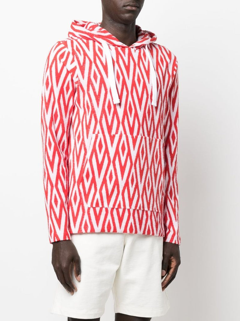 X Wham! Red Trevone Printed Hoodie