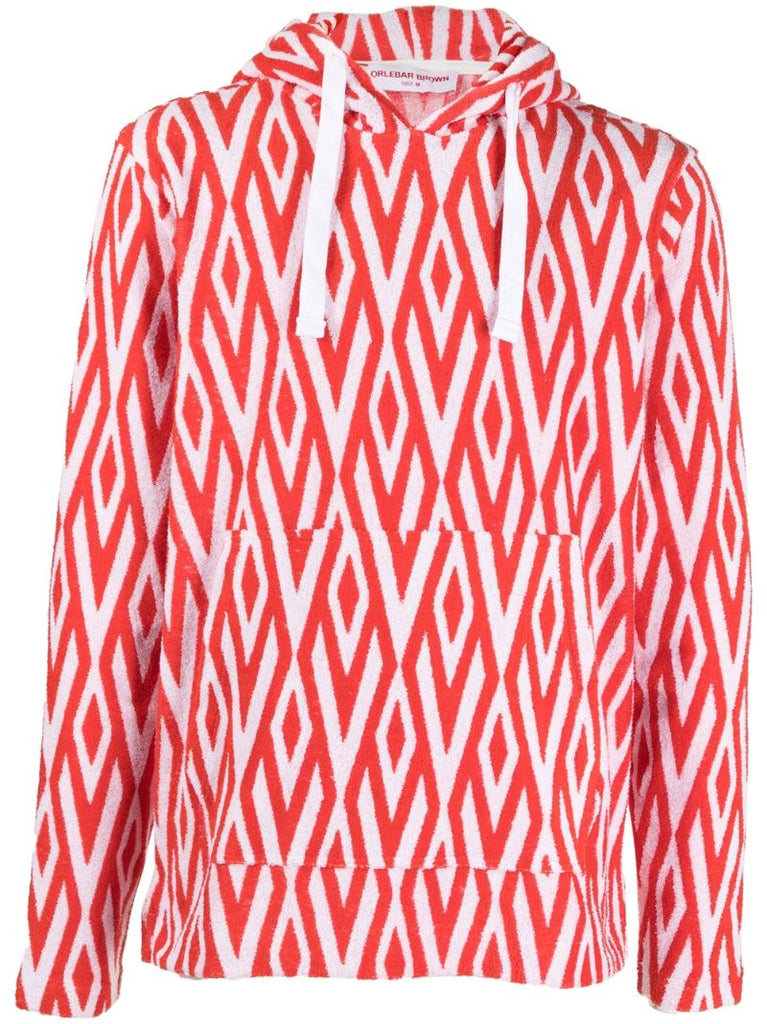 X Wham! Red Trevone Printed Hoodie