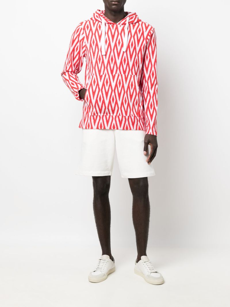 X Wham! Red Trevone Printed Hoodie