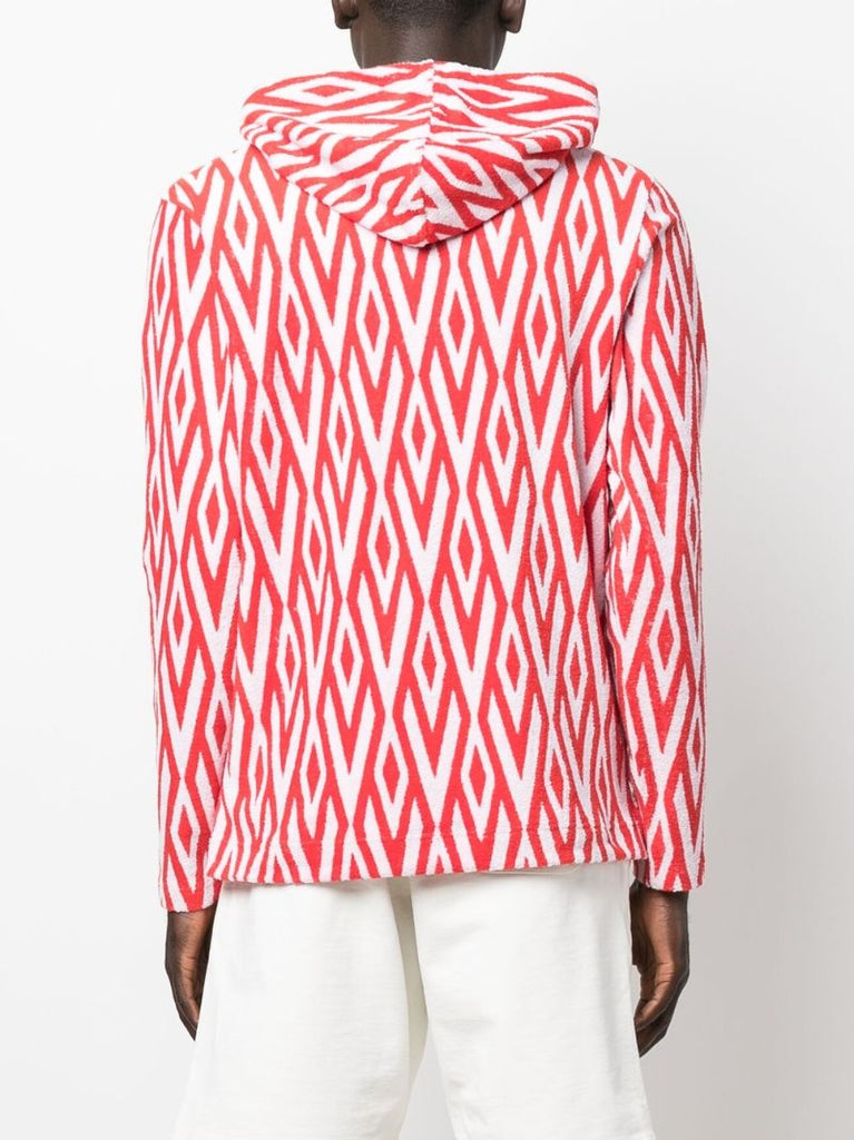 X Wham! Red Trevone Printed Hoodie