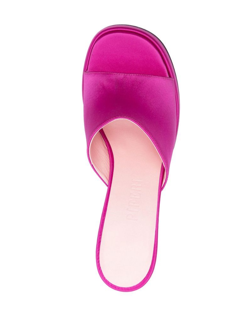 Pink Bella 125 Satin Mules