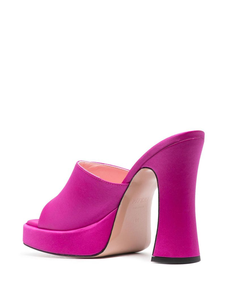 Pink Bella 125 Satin Mules