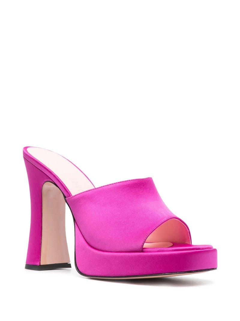 Pink Bella 125 Satin Mules