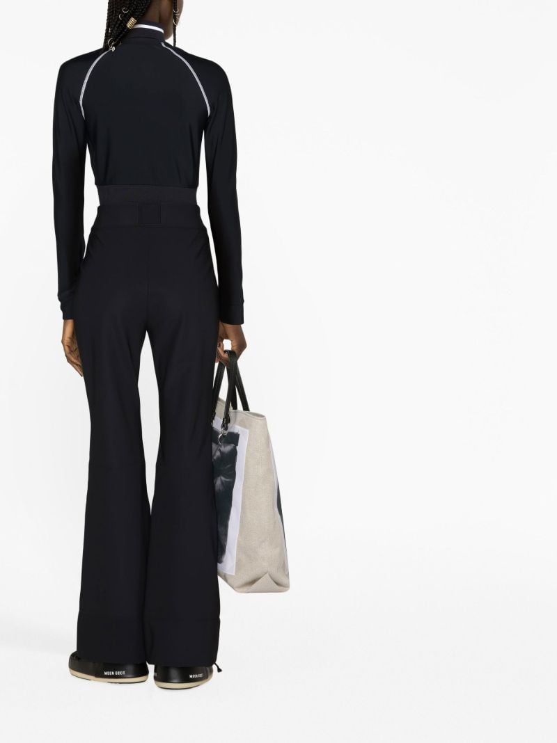 Black Flared Ski Trousers