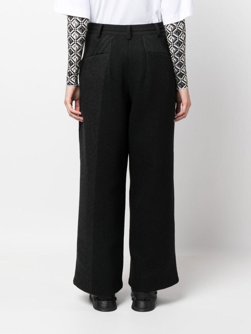 Black Brushed Side Stripe Track Pants
