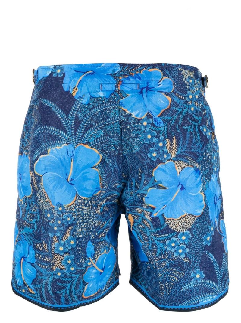 Blue Bulldog Printed Swim Shorts