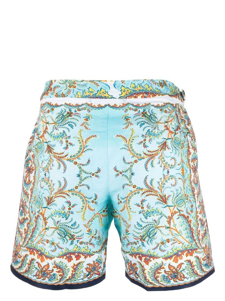 Blue Bulldog Printed Swim Shorts