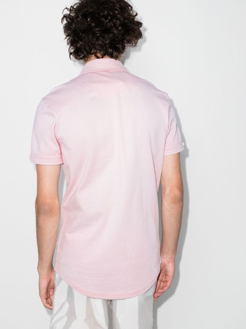 Pink Sebastian Cotton Polo Shirt