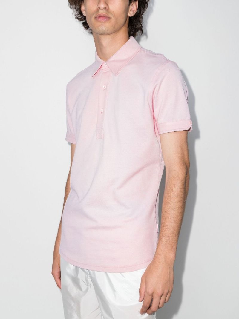 Pink Sebastian Cotton Polo Shirt