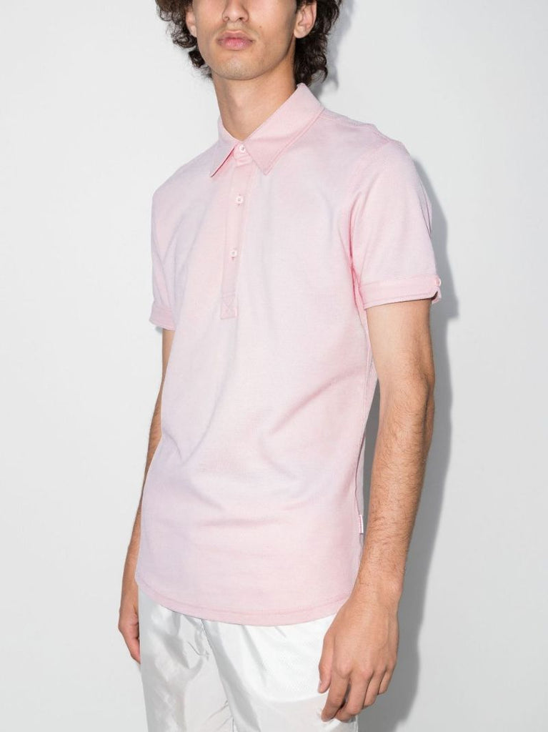 Pink Sebastian Cotton Polo Shirt