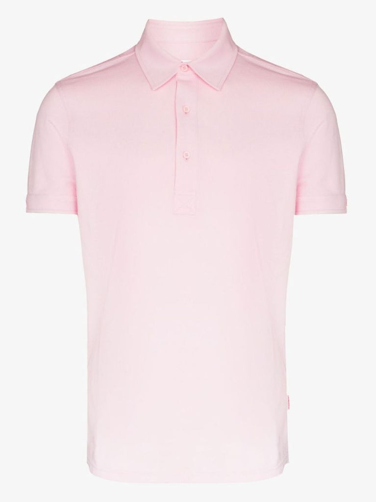 Pink Sebastian Cotton Polo Shirt